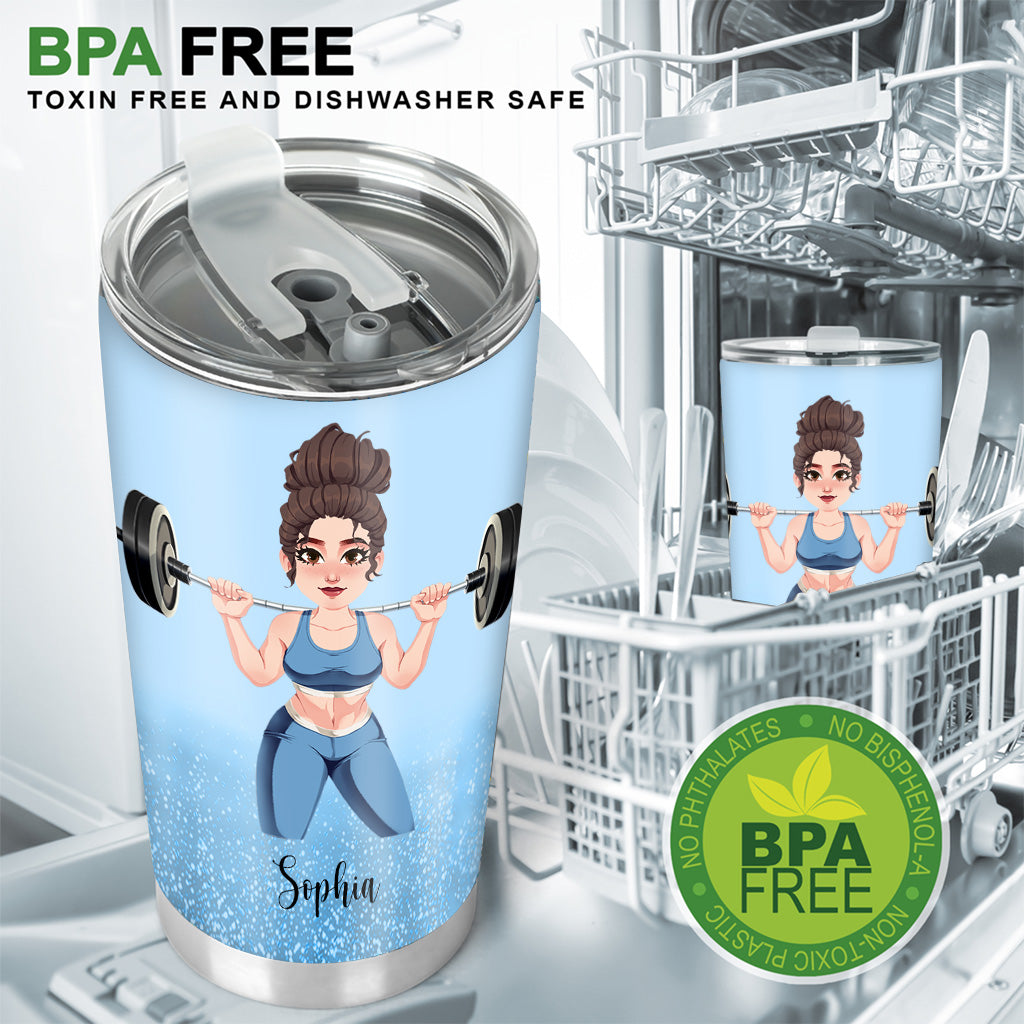 Und sie lebte glücklich bis an ihr Lebensende – personalisierter Fitnessbecher