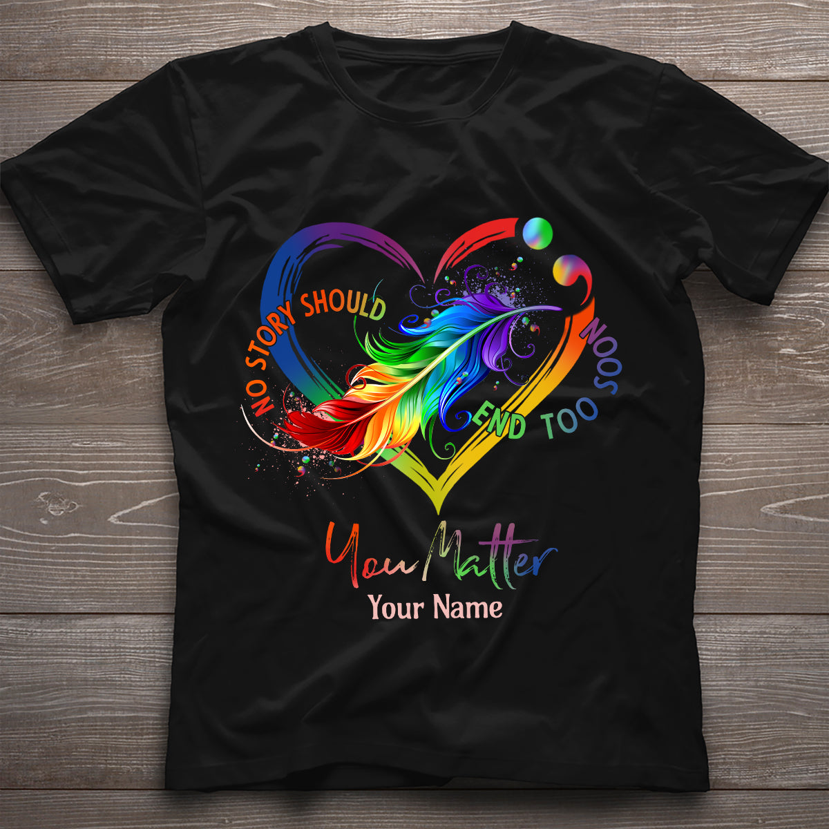 Votre vie compte - T-shirt et sweat à capuche personnalisés pour la prévention du suicide