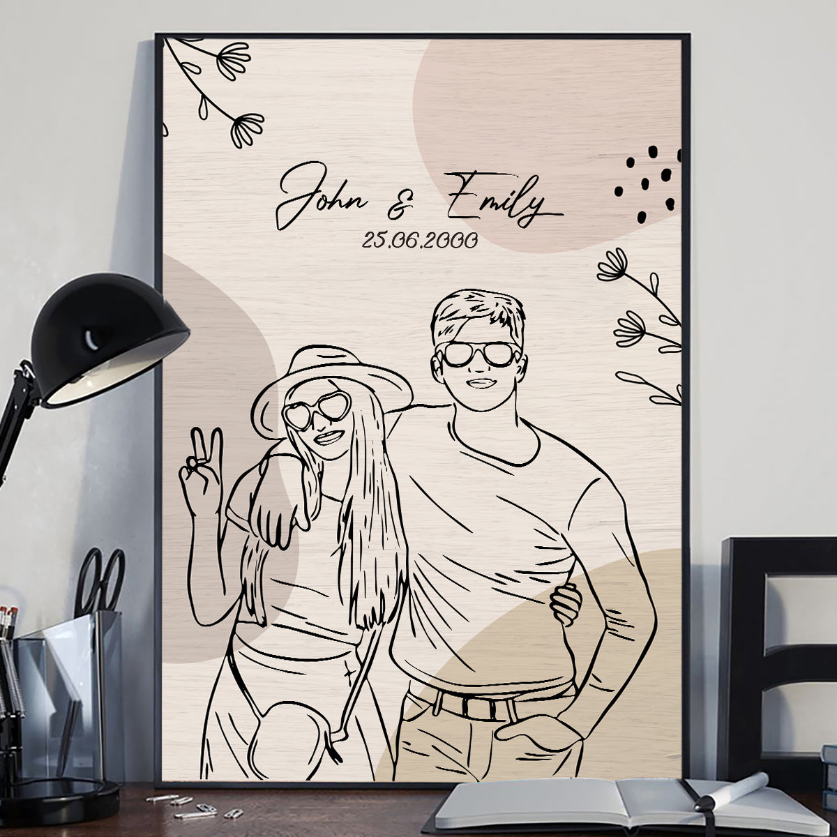 Every Love Story Is Beautiful - Personalized Couple Canvas And Poster