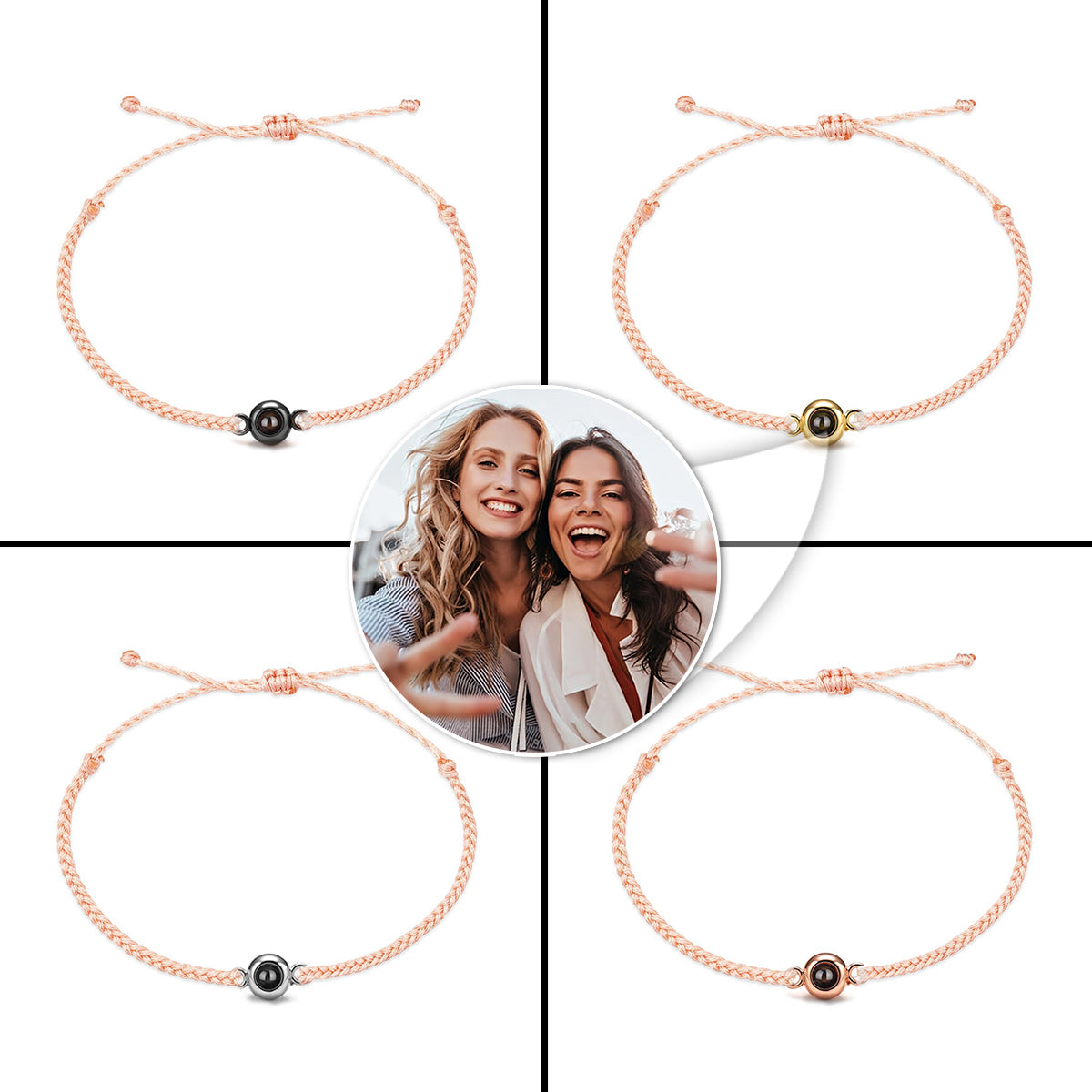 Meilleure amie pour toujours - Cadeau pour une amie - Bracelet à projection personnalisé