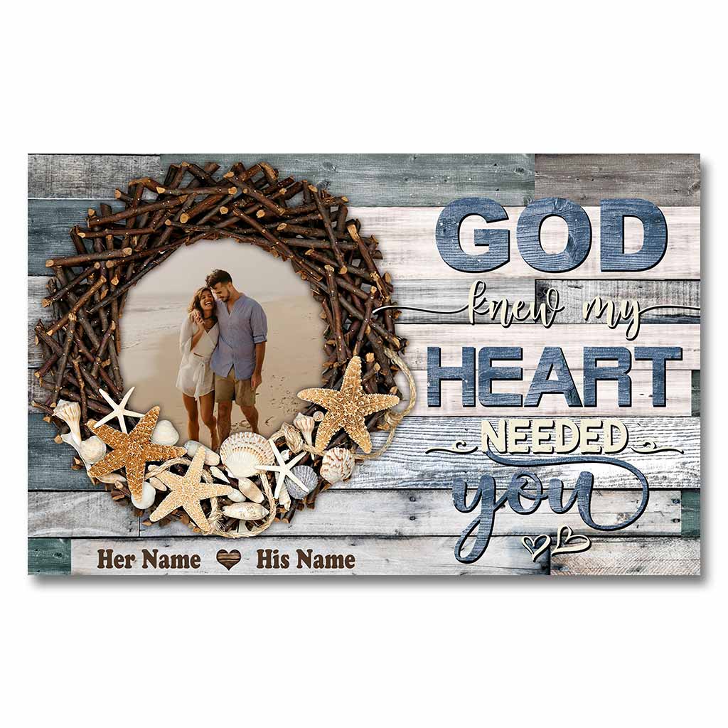 My Heart Needed You - Personalized Couple Poster