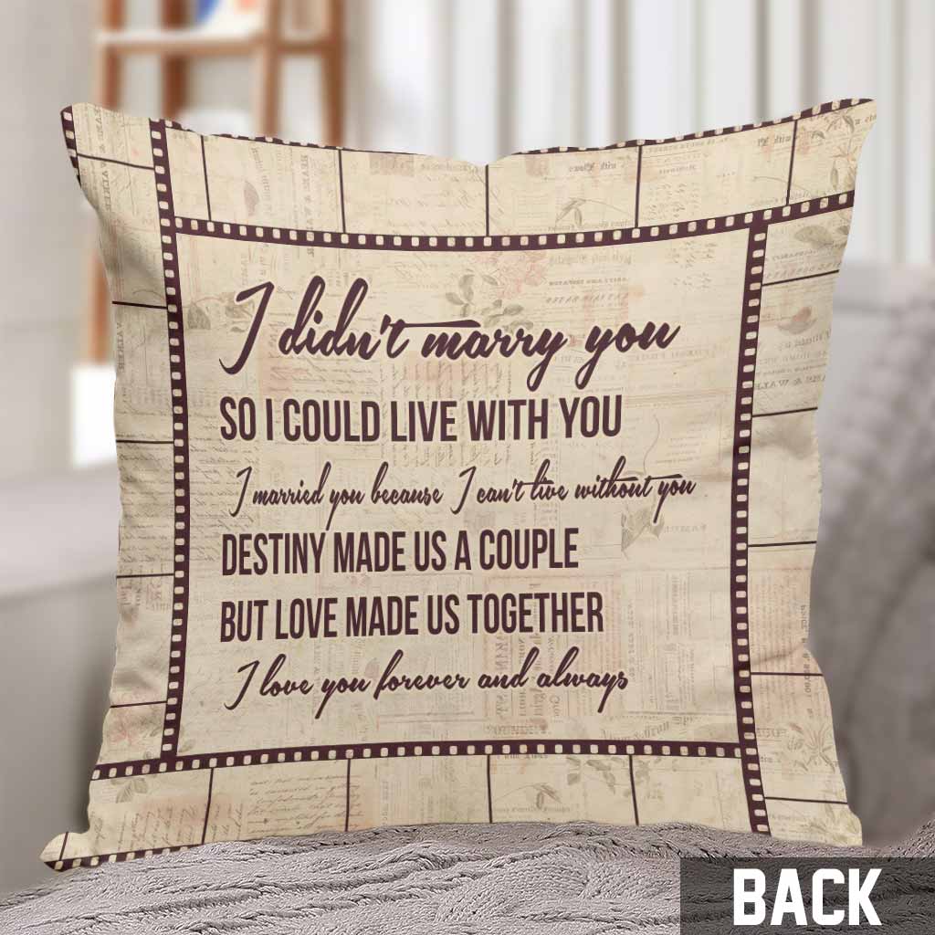 Forever And Always - Personalized Couple Throw Pillow