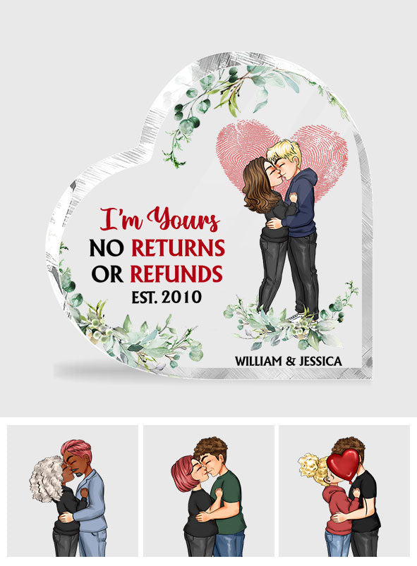 Love You More - Personalized Couple Custom Shaped Acrylic Plaque