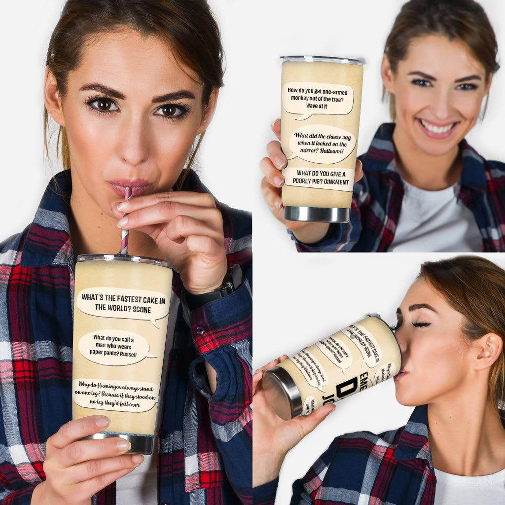 Dad Jokes - Personalized Father's Day Father Tumbler