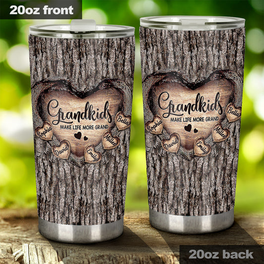 Grandma's Heart - Personalized Grandma Tumbler