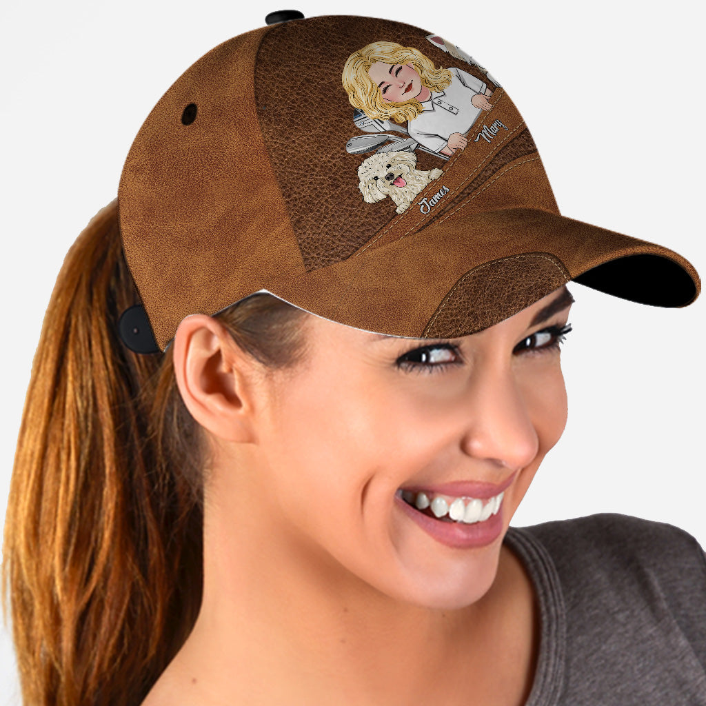 Ich mag Golf, Hunde und vielleicht 3 Personen – personalisierte Golf Classic Cap