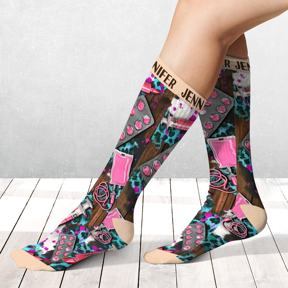 Nurse Life – Personalisierte Krankenschwestersocken
