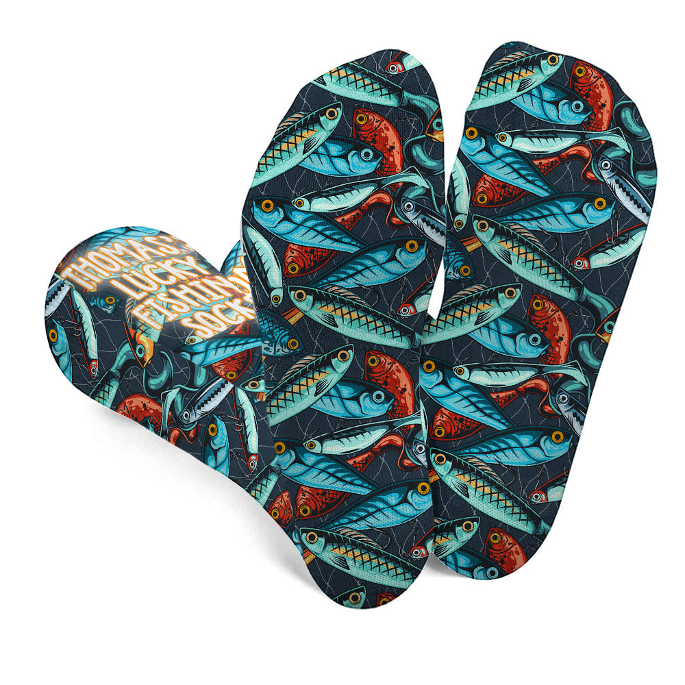 My Lucky Fishing Socks - Personalized Fishing Socks