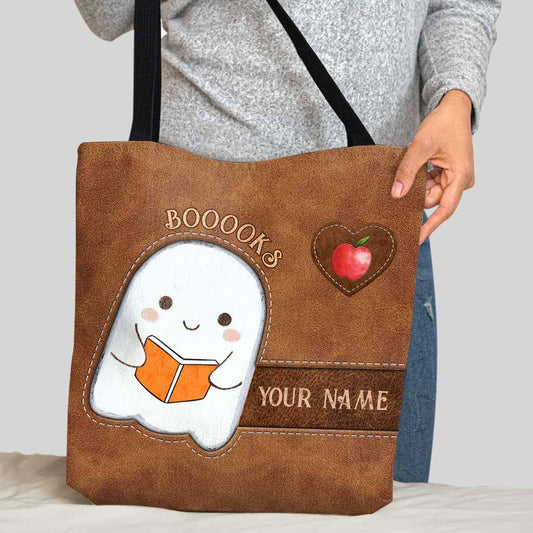 Booooks Halloween - Teacher Personalized Tote Bag