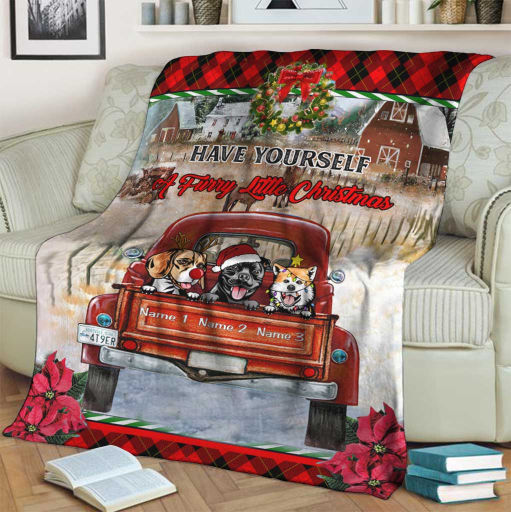 Passez un Noël tout doux avec notre couverture de Noël personnalisée pour chien
