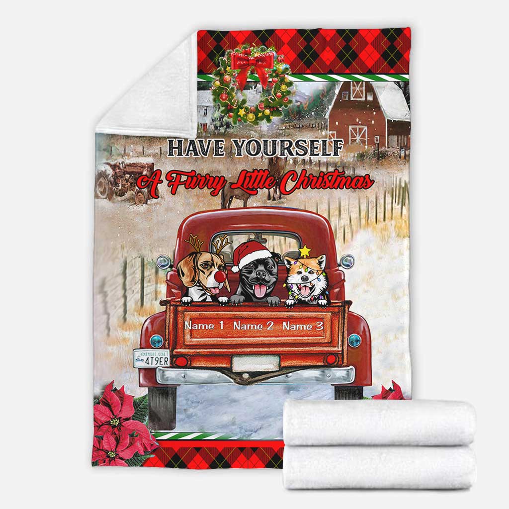 Passez un Noël tout doux avec notre couverture de Noël personnalisée pour chien