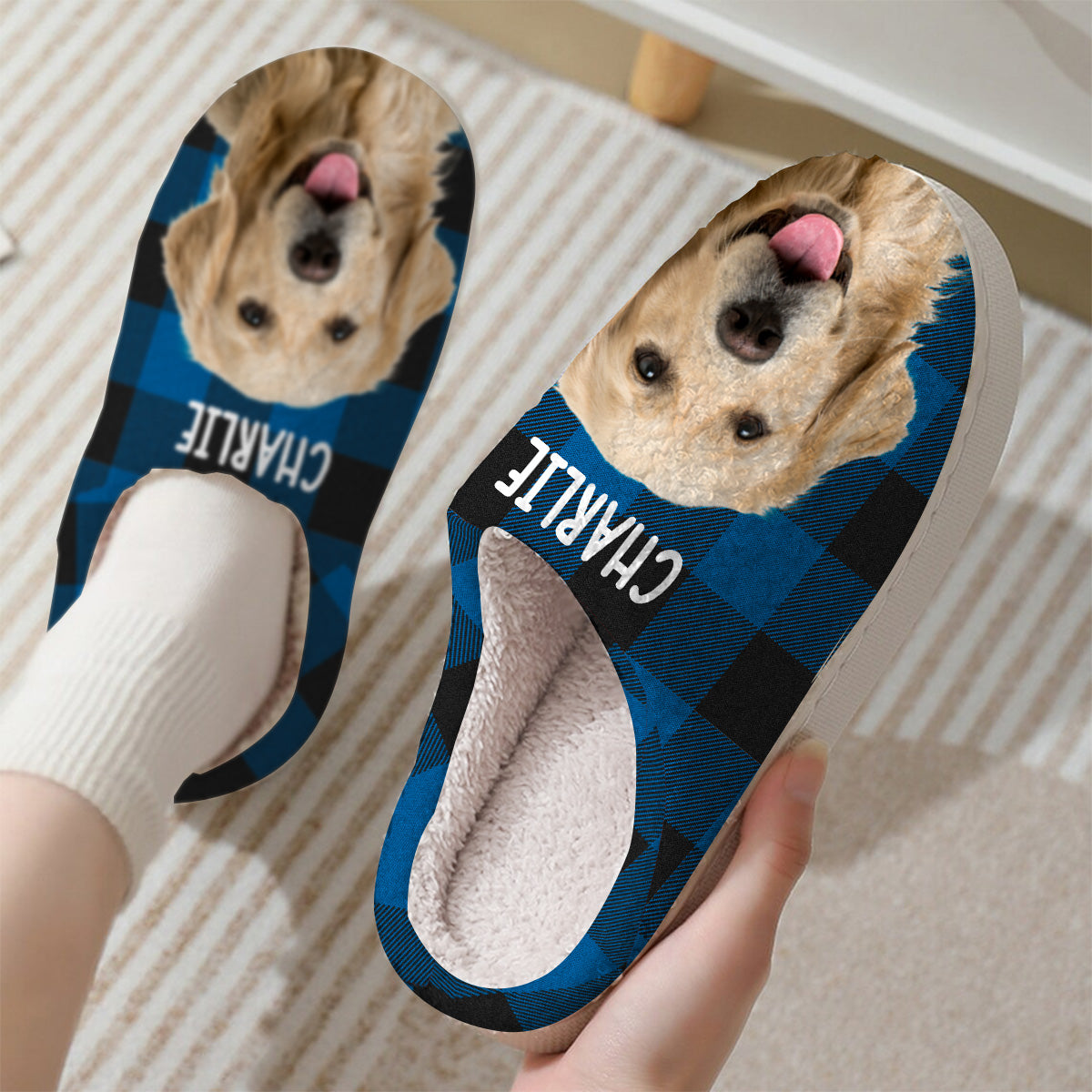 Pantoufles personnalisées pour chien