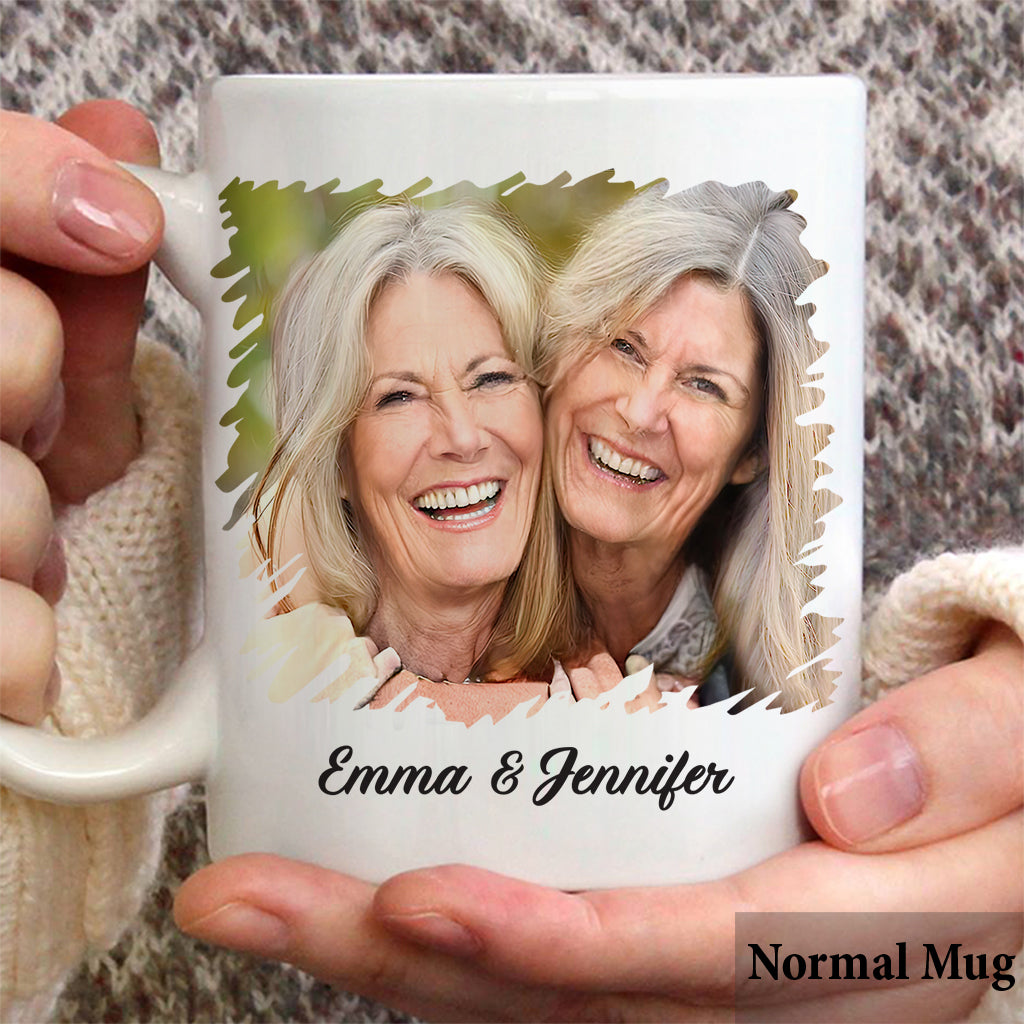 Wir bleiben Freunde bis ins hohe Alter – personalisierte Bestie-Tasse