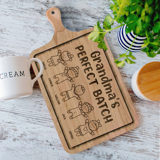Grandma's Perfect Batch - Personalized Grandma Cutting Board