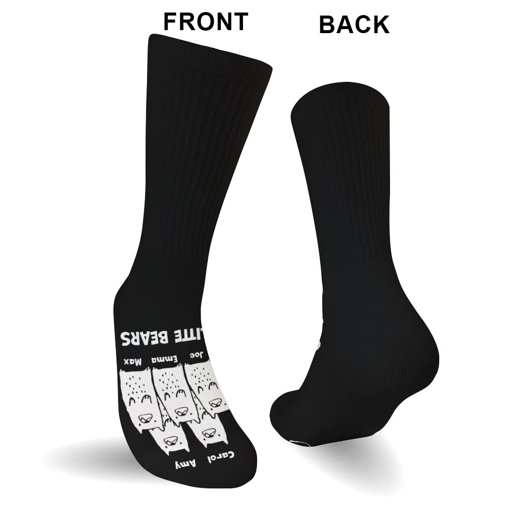 Me And My Little Bears - Gift for dad, grandma, grandpa, mom, uncle, aunt - Personalized Socks