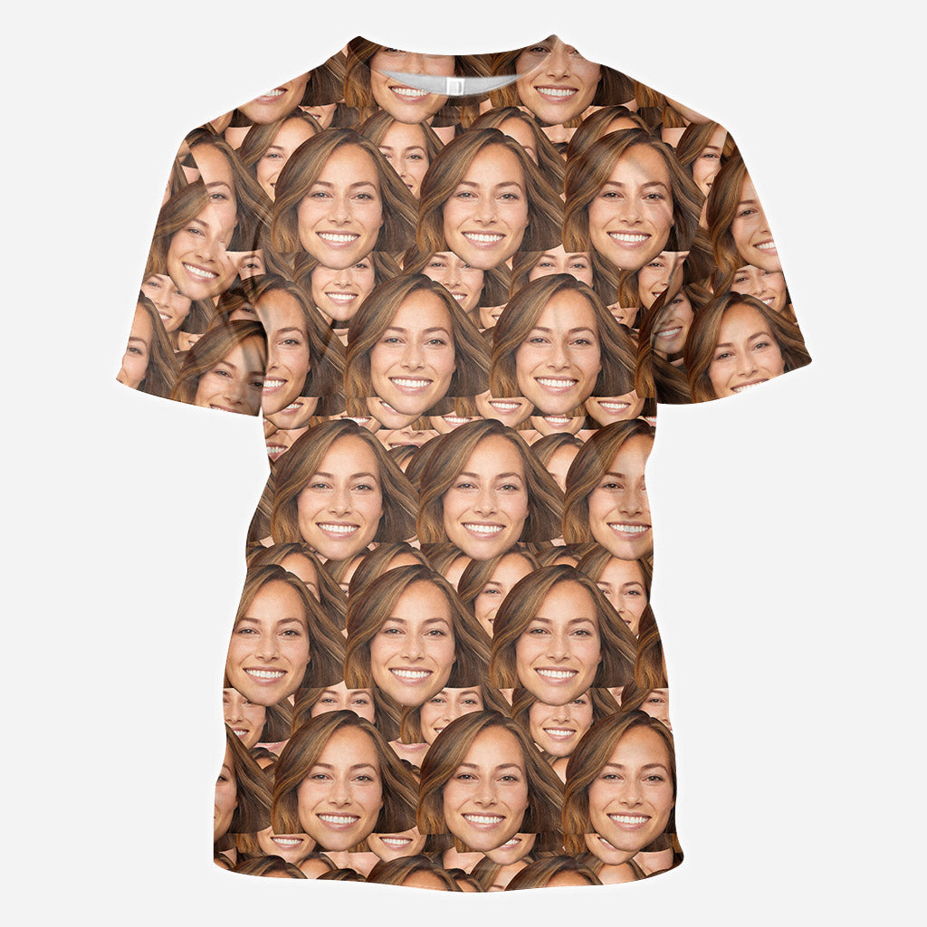 Custom Face Pattern - Personalized All Over Shirt