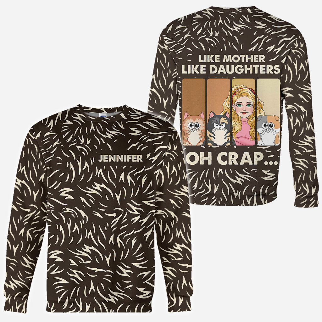 T-shirt personnalisé avec un chat - Amoureux des animaux : T-shirt à motif chat - T-shirt personnalisé avec un chat sur toute la surface