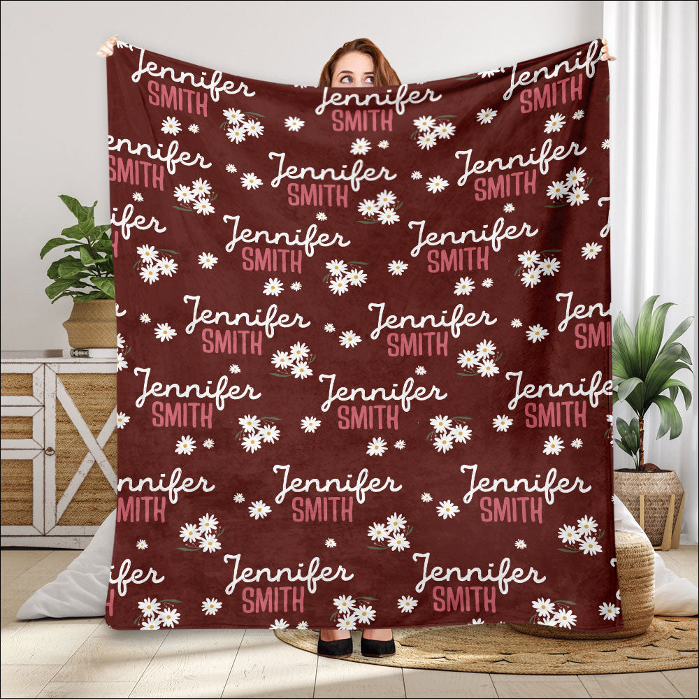 Daisy Custom Name - Personalized Bestie Blanket