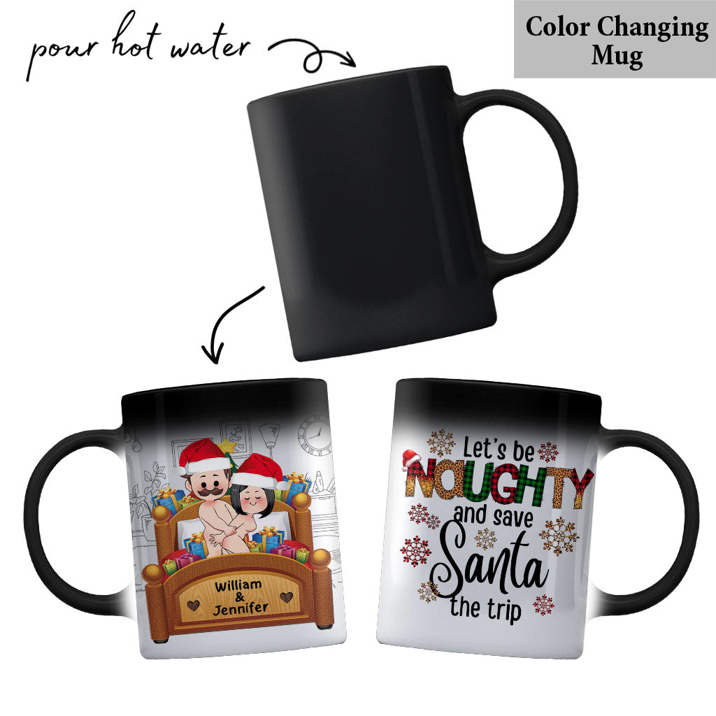 Let's Be Naughty - Personalized Couple Mug
