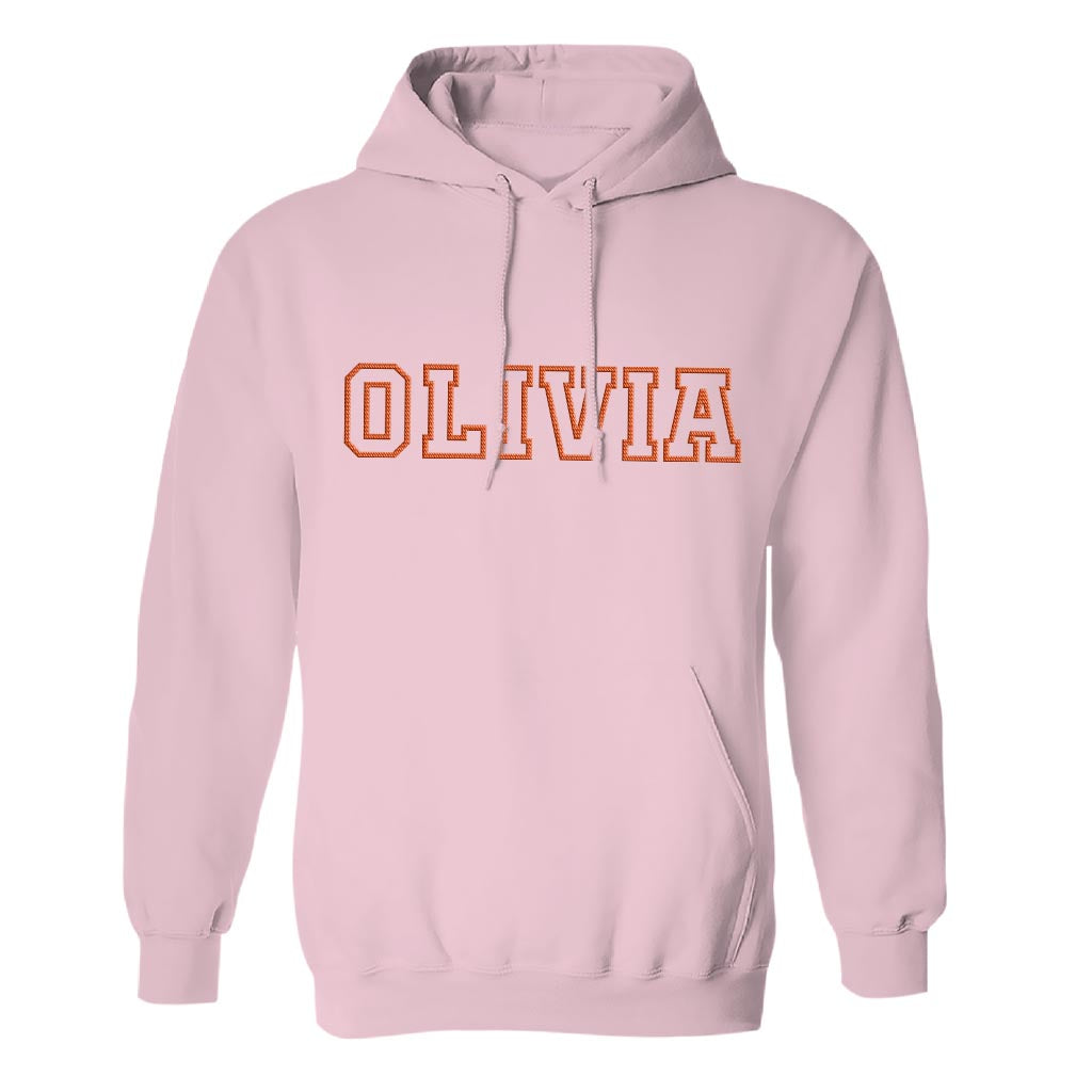 Personalisierter Hoodie mit Stickerei – bestickt mit dem Namen Ihrer besten Freundin