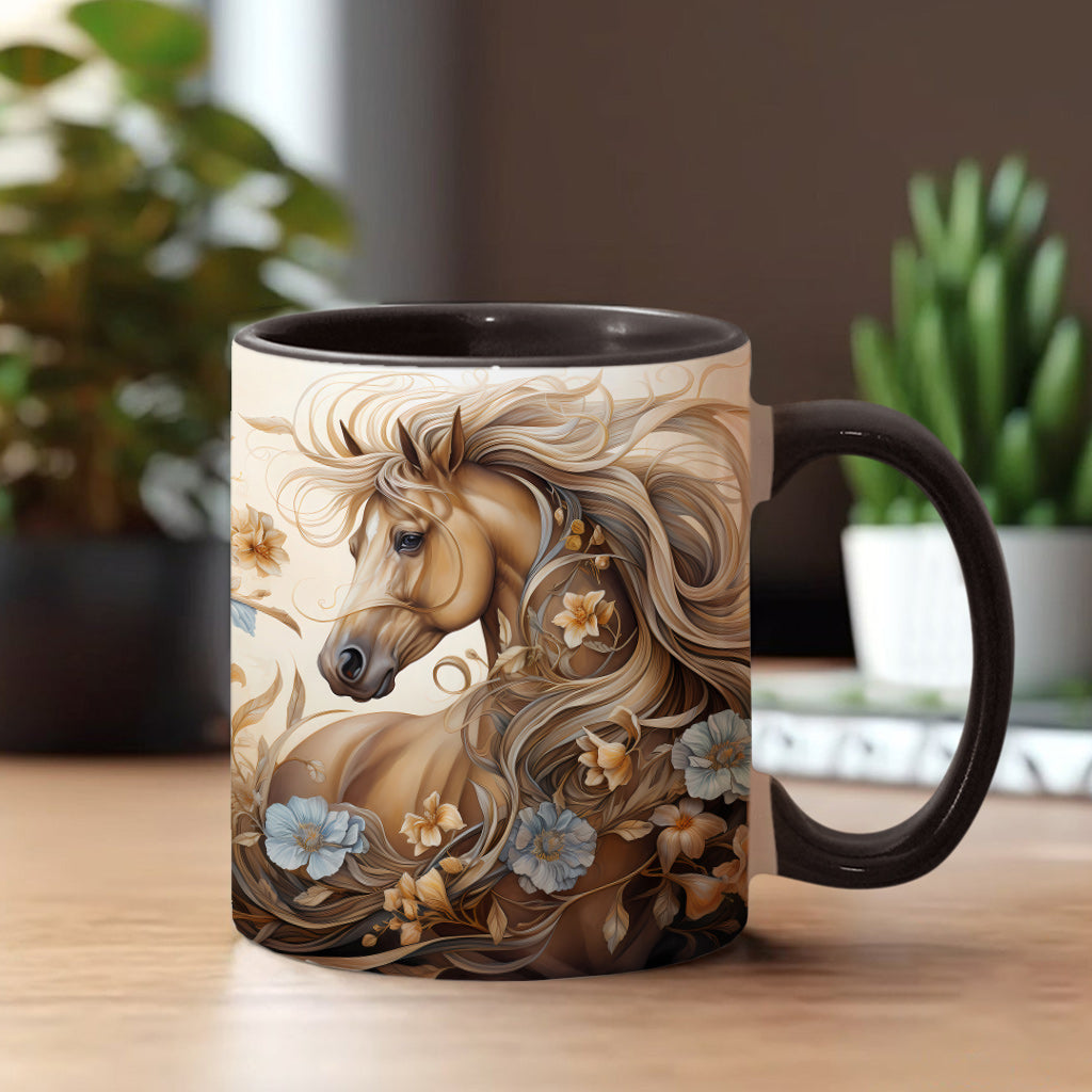 Personalisierte Tasse mit Pferdemotiv – perfekt für Pferdeliebhaber