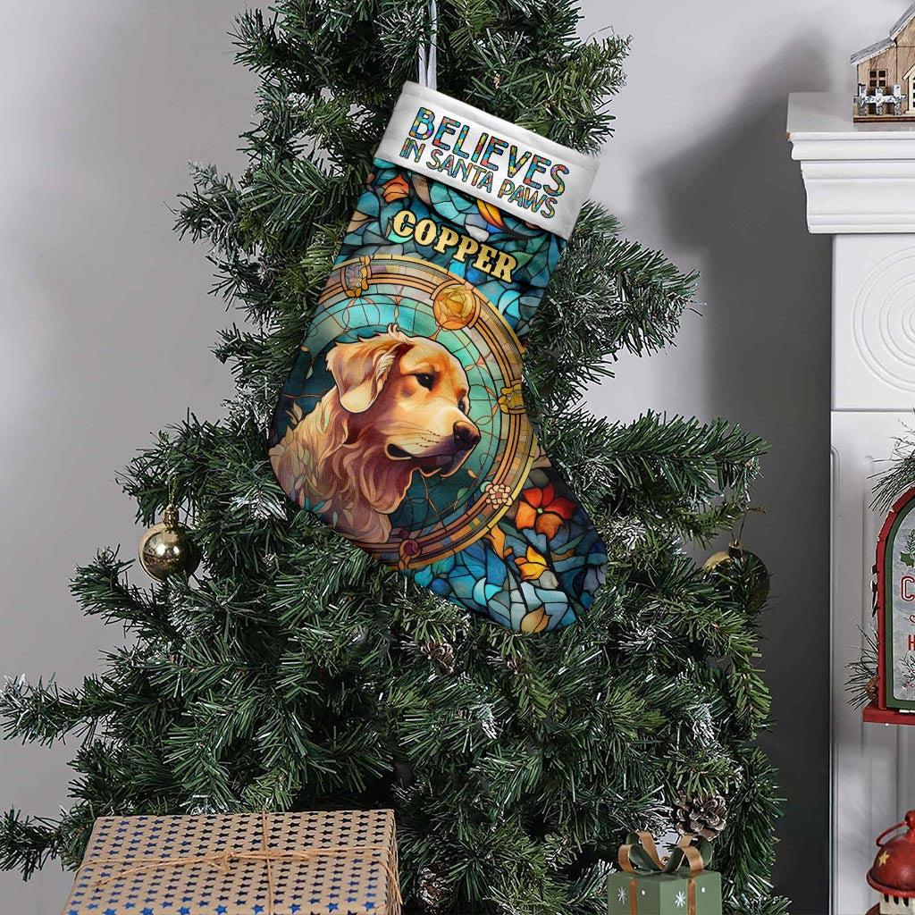 Croit au Père Noël des animaux - Chaussettes de Noël personnalisées pour chiens