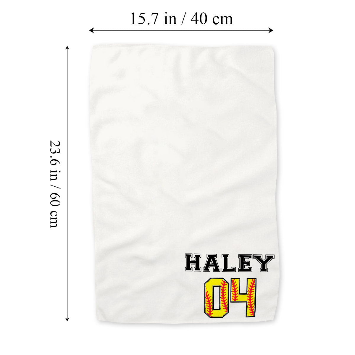 Softball – Personalisiertes Softball-Handtuch