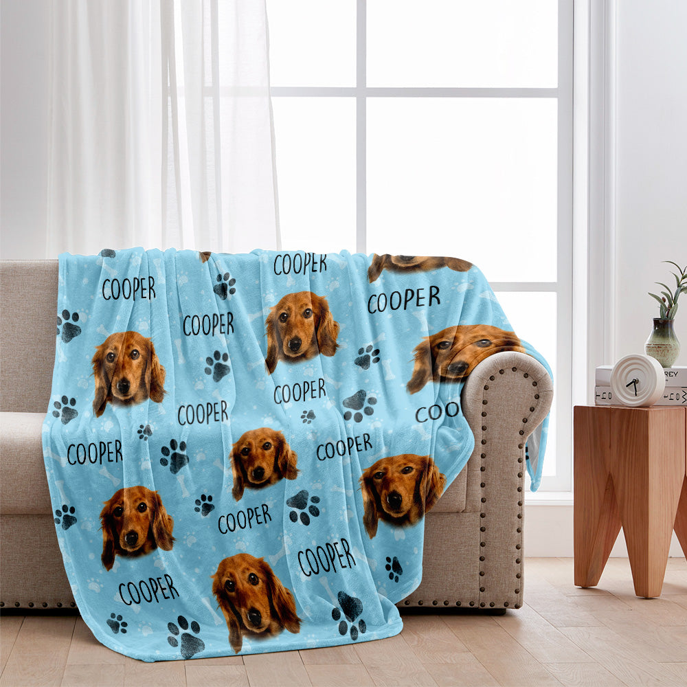 Buntes Muster – personalisierte Hundedecke