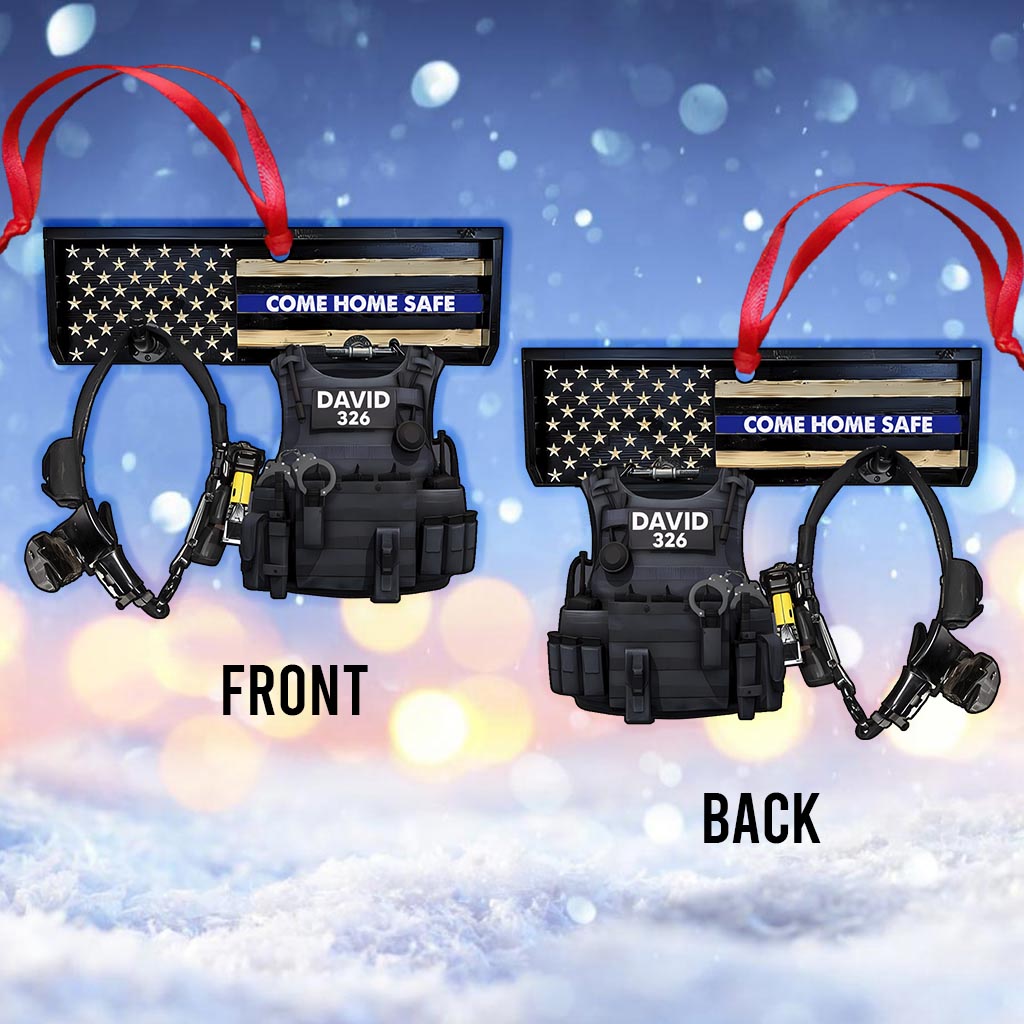 Come Home Safe - Personalized Police Officer Ornament