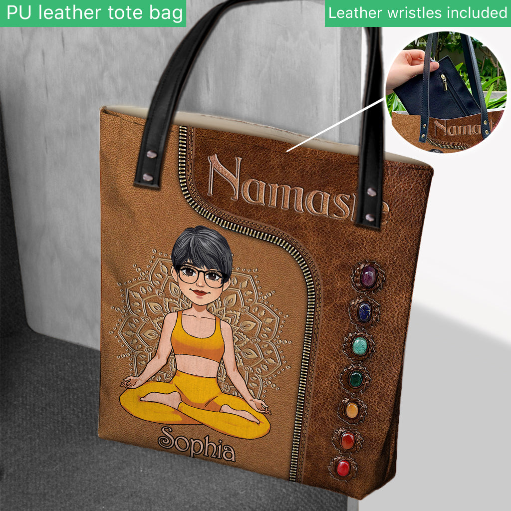 Namaste - Personalisierte Yoga-Einkaufstasche