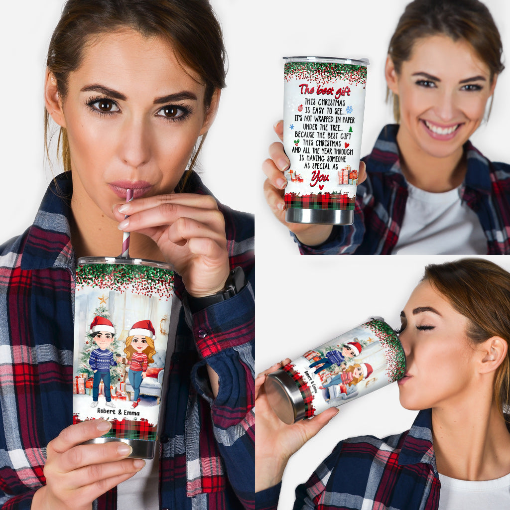 The Best Gift This Christmas - Personalized Couple Tumbler