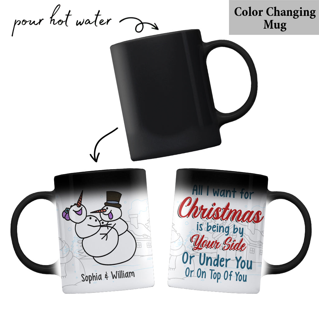 All I Want For Christmas - Personalized Couple Mug