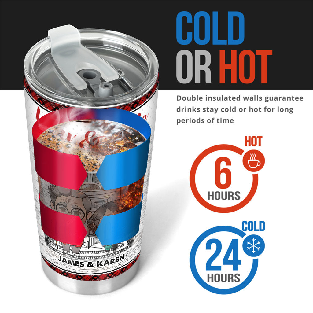 You And Me We Got This - Personalized Husband And Wife Tumbler