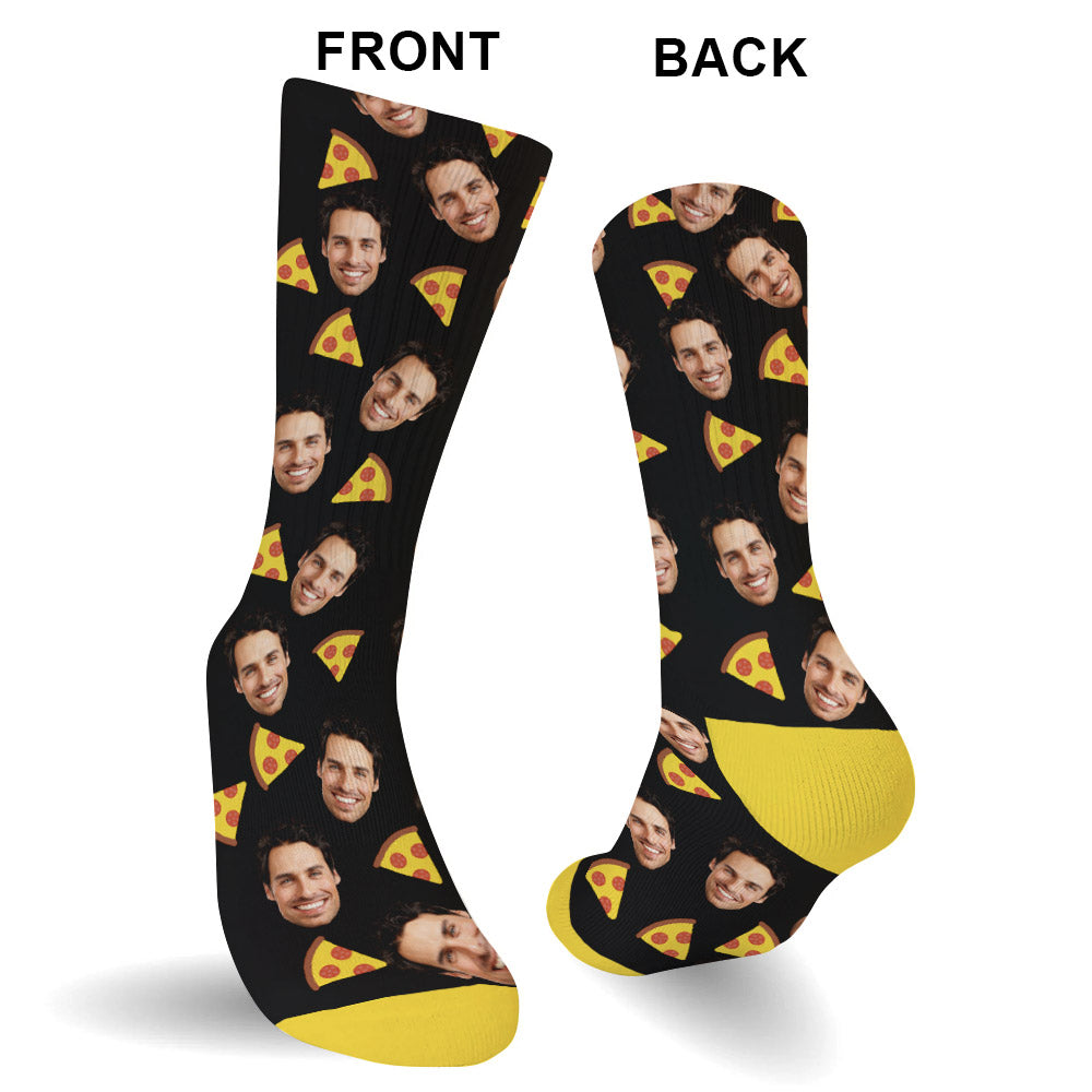 Lustiges Symbolmuster – Personalisierte Socken für Stiefväter