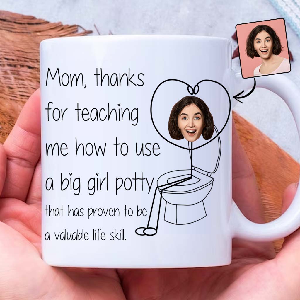 Thanks For Teaching Me Big Girl Potty - Personalized Mother Mug