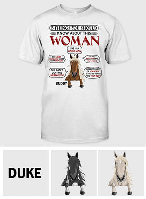 Horse Mom - Personalized Horse T-shirt & Hoodie