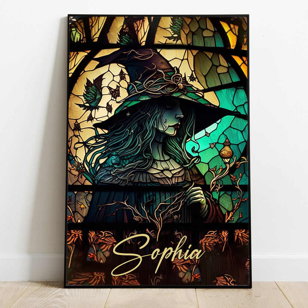 Mysterious Witch - Personalized Witch Canvas And Poster