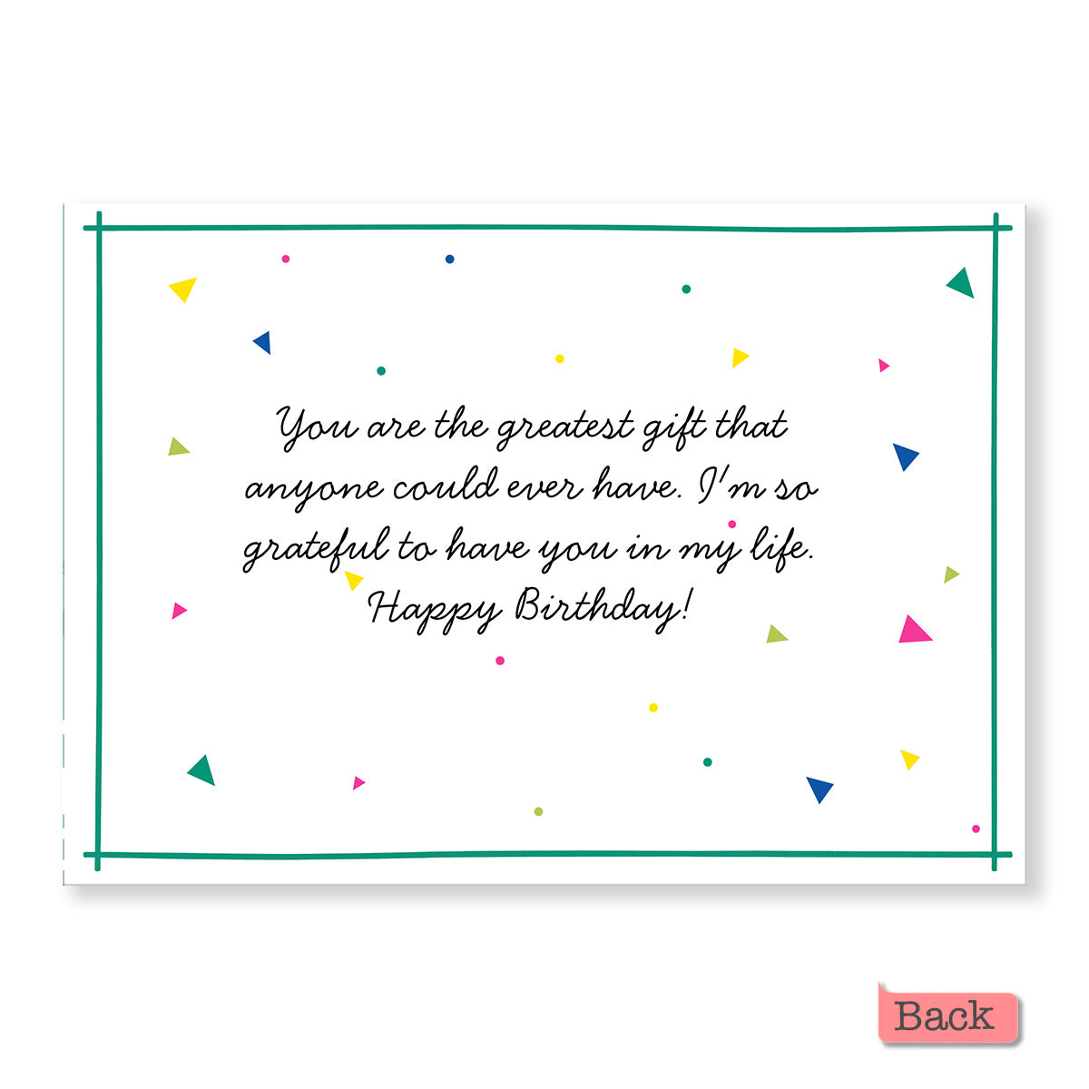 Thank You / Happy bday / Love you  - Personalized Greeting Card