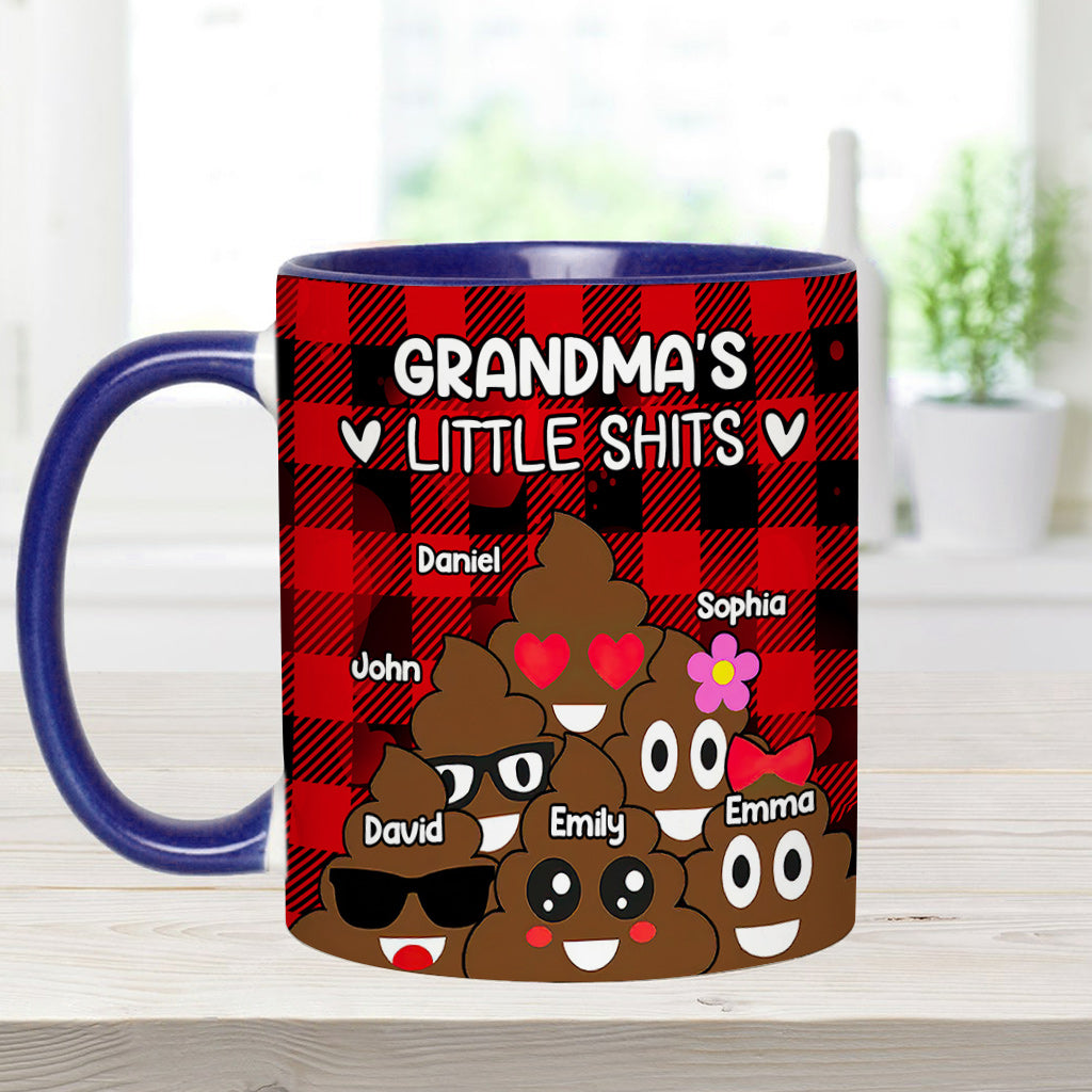 Grandma’s / Grandpa’s / Dad’s / Mom’s Little Cuties - Personalized Grandma Accent Mug