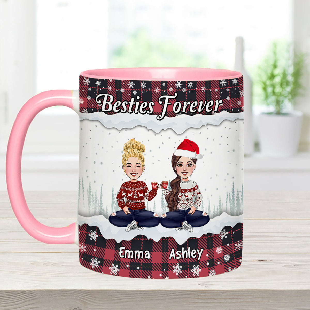 Meilleures amies pour toujours - Mug personnalisé « Meilleure amie »