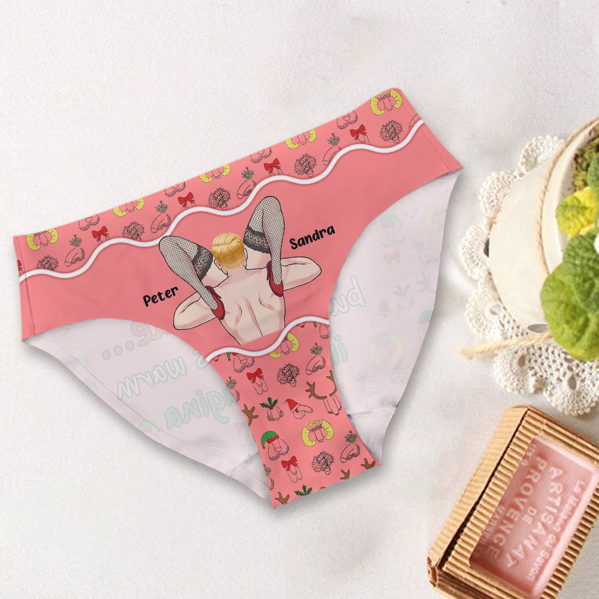 Baby It’s Cold Outside - Personalized Couple Women Briefs