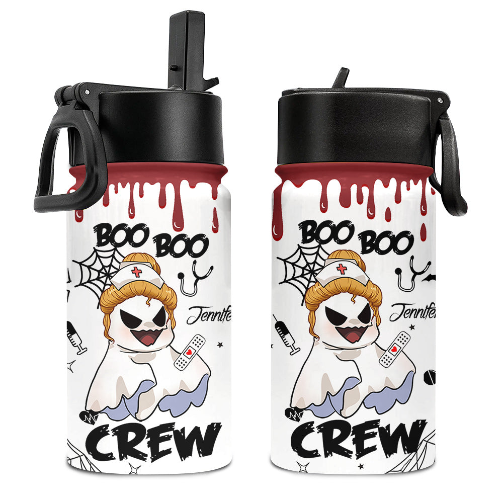 Boo Boo Crew - Personalized Nurse Kids Water Bottle
