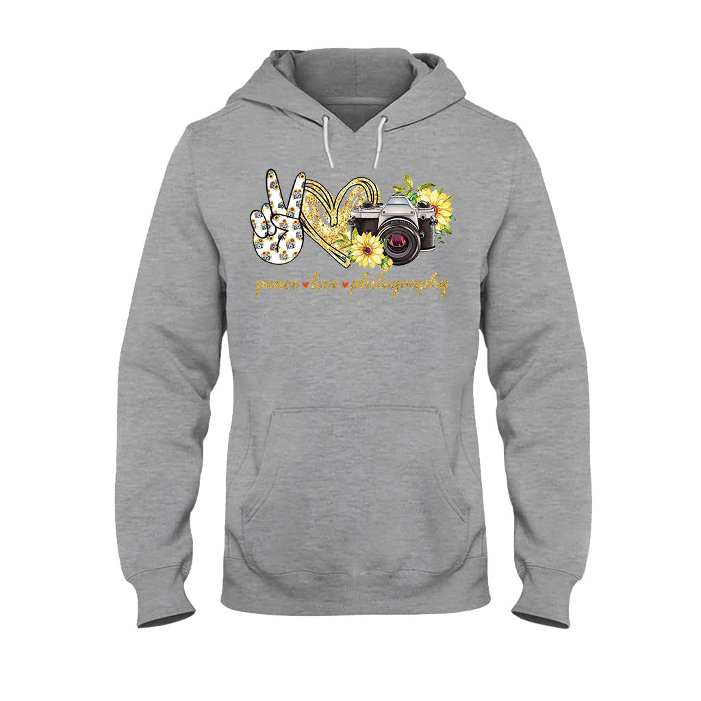 Peace Love Photography Photography T-shirt and Hoodie