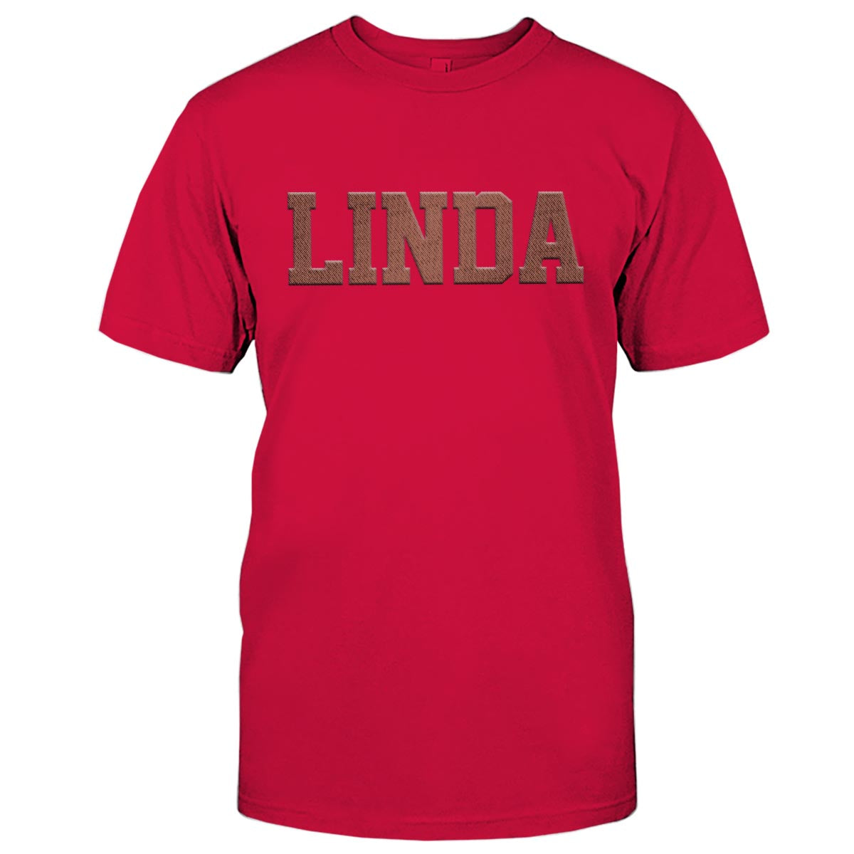 T-shirt brodé personnalisé avec nom - Bestie