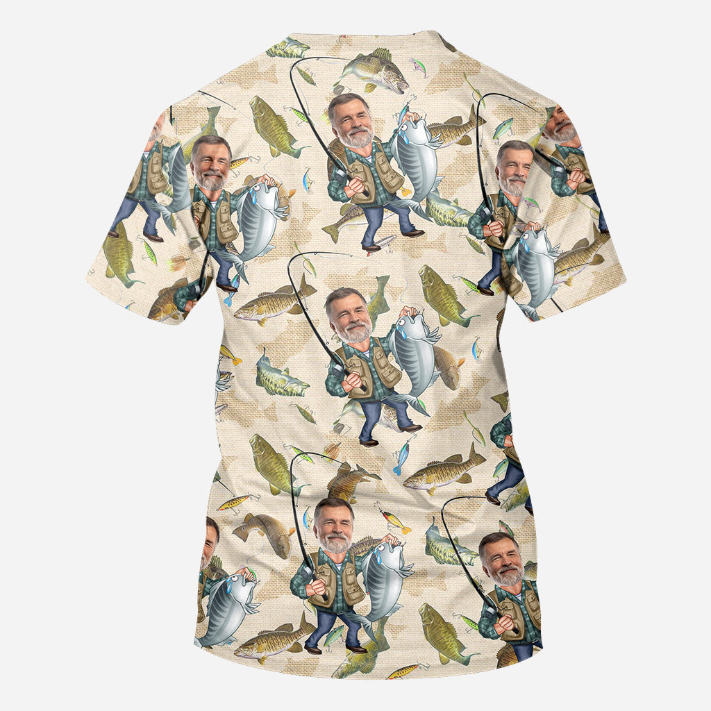 Lustiges Angel-Shirt mit Foto – Personalisiertes Angel-Shirt