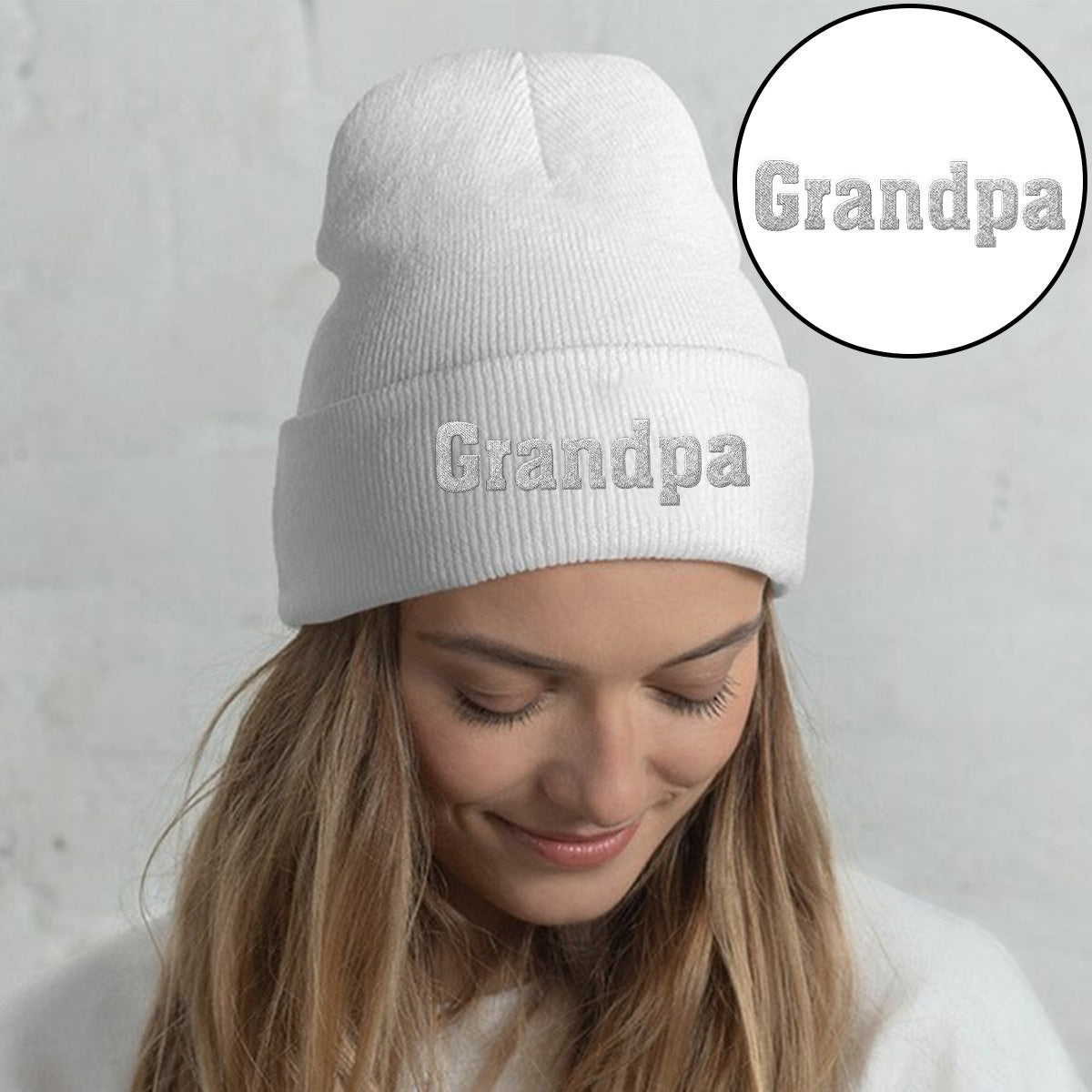 Personalisierte Opa-Mütze mit Stickerei – Individueller Name