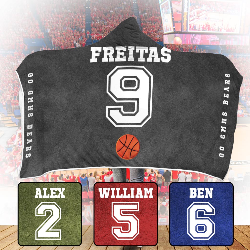 Sportbegeisterte aufgepasst! - Personalisierte Basketball-Kapuzendecke