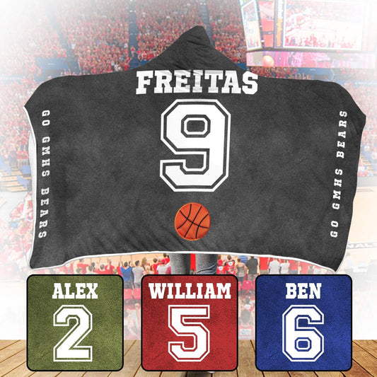 Sportbegeisterte aufgepasst! - Personalisierte Basketball-Kapuzendecke