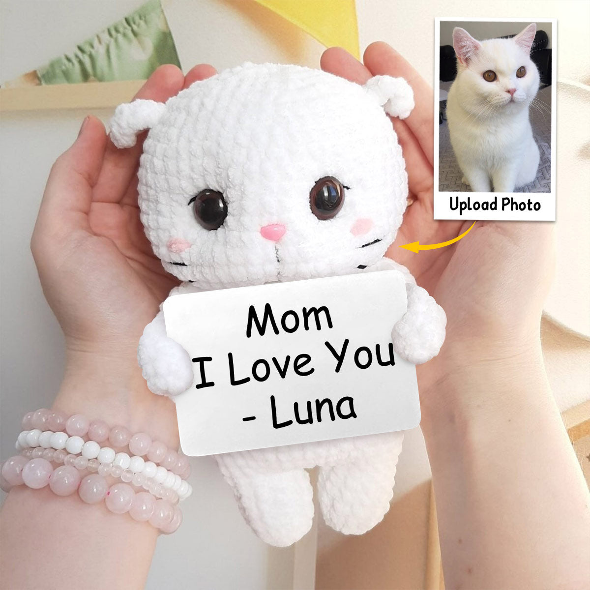 Gehäkelte Haustiere nach Foto – Geschenk für Katzen- und Hundeliebhaber – Personalisierte, handgestrickte Figur