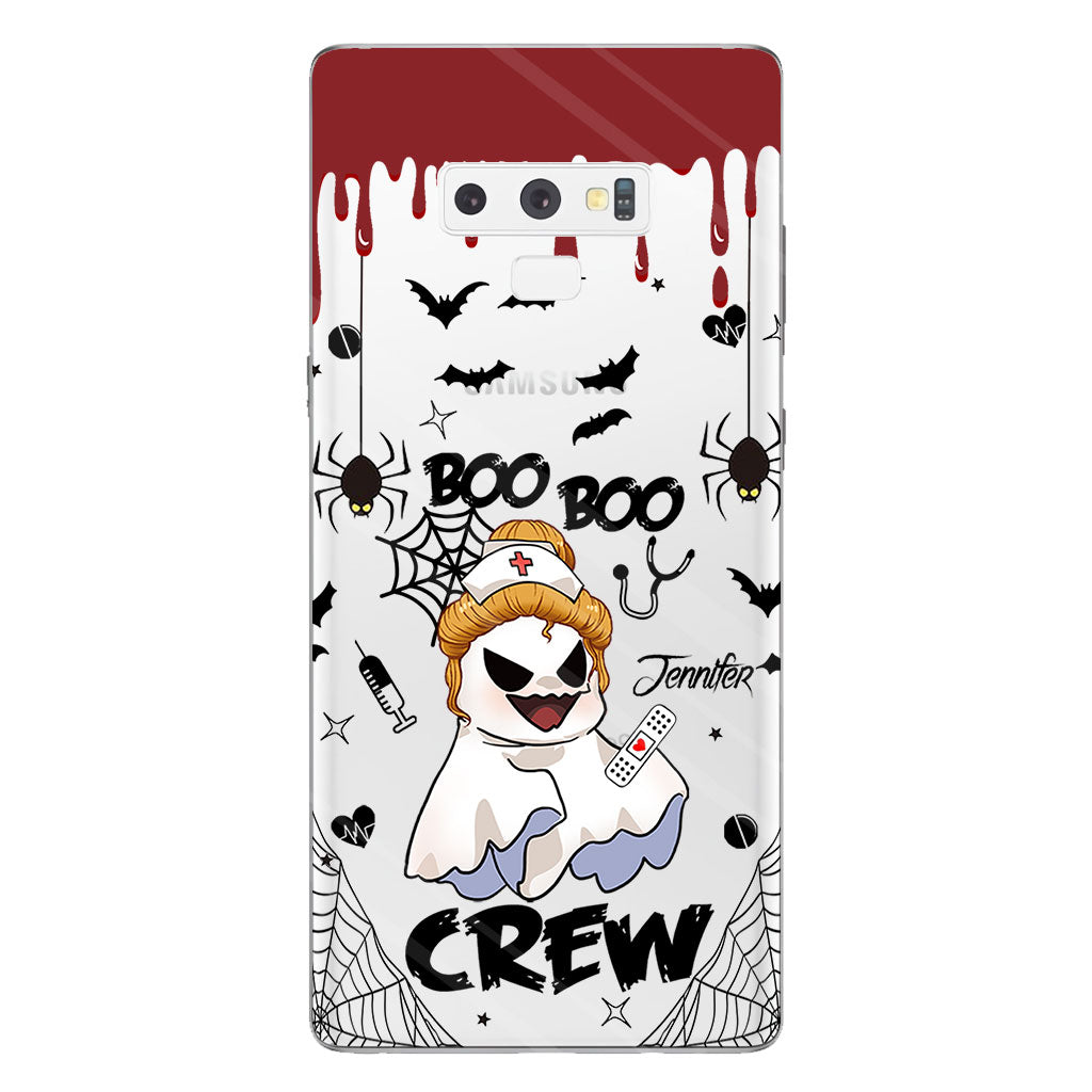 Boo Boo Crew - Personalized Nurse Clear Phone Case